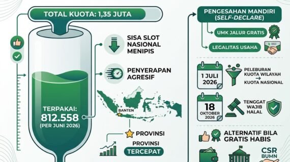 Kuota 1,35 Juta Sertifikat Halal Gratis 2026: Apakah Masih Bisa Didapatkan?